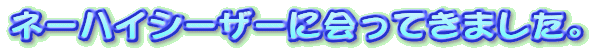 �l�[�n�C�V�[�U�[�ɉ���Ă��܂����B