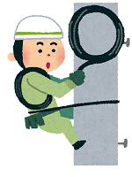 いらすとや：工事をしている電気工事士